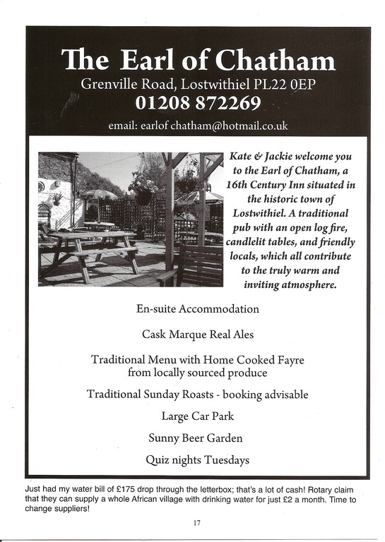 8th Lostwithiel Charity Beer Festival Programme - Page 17